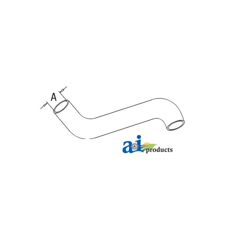 A & I Products Radiator Hose, Upper 10" x1.2" x1.2" A-L34920